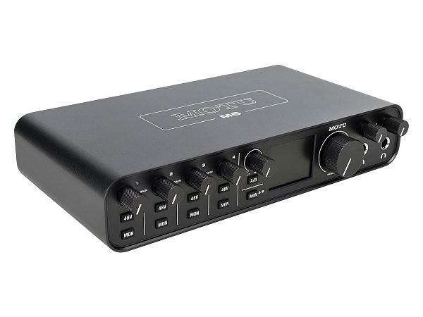 Аудиоинтерфейс USB [3160/3161] Motu [M6] АЦП/ЦАП: 24 бит/192 кГц, ЦАП ESS Sabre32 Ultra, дин. диапазон: 120 дБ, THD+N: -110 дБ, 4xCombo XLR/TRS, 2x1/4" TRS Jack входа / 4x1/4" TRS Jack выхода, 2x1/4" TRS Jack выхода для наушников, MIDI, USB-C