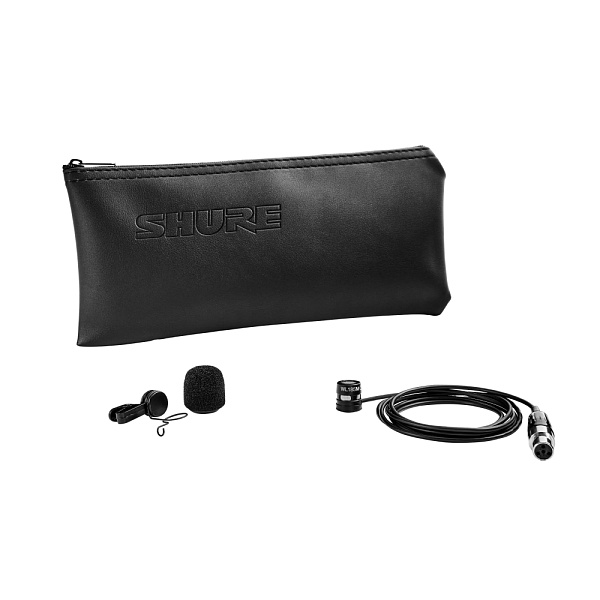 Микрофон SHURE [WL185MB/C-TQG] петличный микрофон кардиоидный, чёрный, TQG