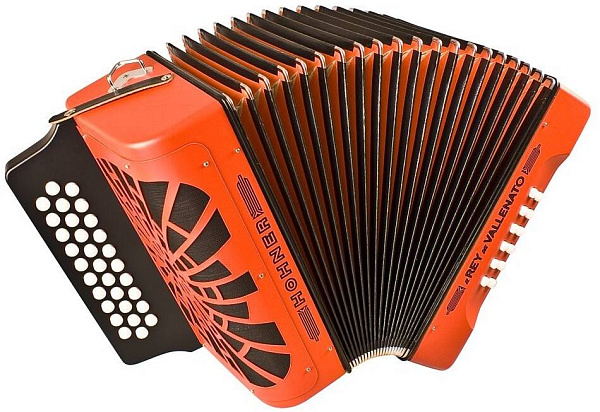 HOHNER El Rey del Vallenato BbEbAb orange - Аккордеон диатонический