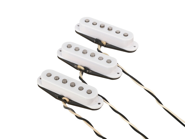 BGP401SW True Vintage Stratocaster Комплект магнитных звукоснимателей, белый, Bagdasar guitars