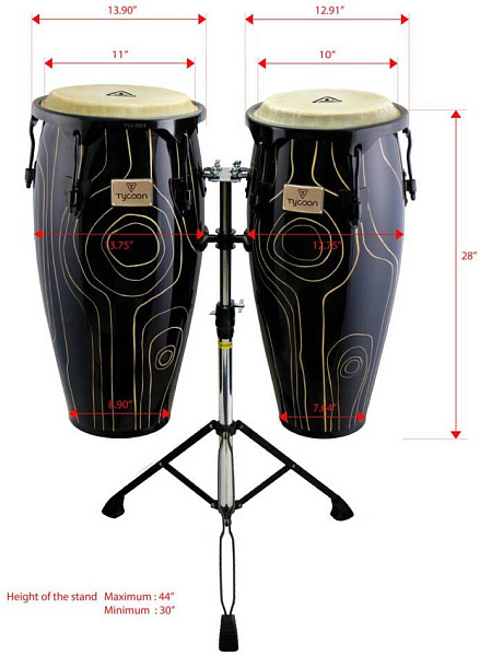 TYCOON STCS BS CY/D Cyclone - Конго 10" & 11" со стендом