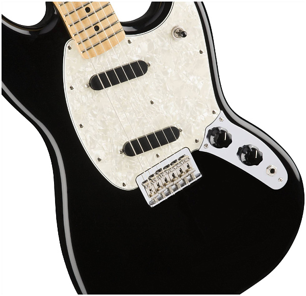 FENDER FENDER MUSTANG MN Black - Электрогитара