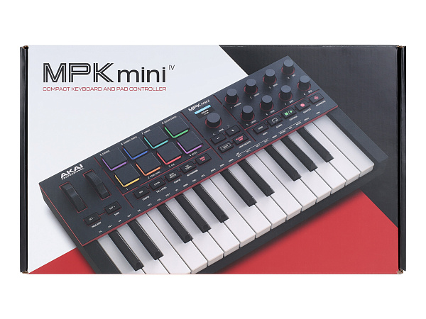 Миди-клавиатура [MPKMINI4B] AKAI [MPK Mini IV Black] миди-клавиатура