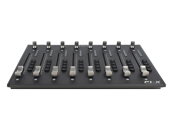 MIDI контроллер [110205A2023] Icon [P1-X] USB MIDI DAW контроллер, модуль расширения для P1-M до 16, 32 и 64 каналов, ARM-чип Cortex-M7 500 МГц, 8 сенсорных фейдеров, 8 двухфункциональных энкодеров, LED-индикаторы, кнопки с подсветкой для управления кана