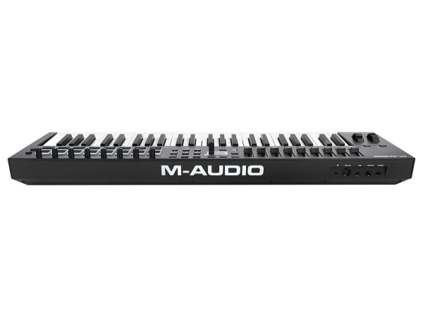 MIDI клавиатура [OXYGENPRO49] M-audio [Oxygen Pro 49] 49 клавиш, 8 энкодеров, 9 фейдеров, 16 пэдов, 12 кнопок управления, колеса высоты тона и модуляции, smart control, auto-mapping, встроенный арпеджиатор, 1/4" Jack вход для педали сустейна, MIDI выход
