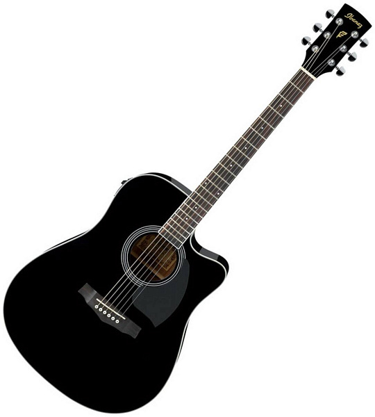 IBANEZ PF15ECE BK - Гитара электроакустическая шестиструнная
