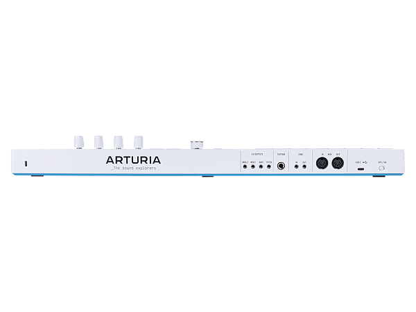 MIDI клавиатура Arturia [KeyStep 37 MK2] 37 клавиш с чувствительностью к силе нажатия и послекасанием, OLED-экран, секвенсор, арпеджиатор, 4х 3,5-мм CV-Out, MIDI-In/Out, Sync I/O, вход для педали сустейна/экспрессии (TRS), Type-C