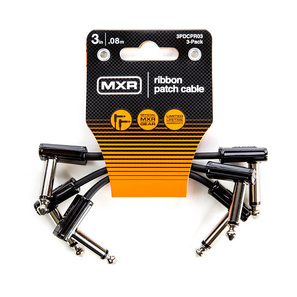 3PDCPR03 MXR Ribbon Коммутационный кабель "патч", 7.6см, 3шт, Dunlop