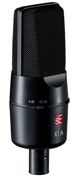 Микрофон конденсаторный sE Electronics [X1 A] 20 Гц – 20 кГц, динамический диапазон: 114 / 134 дБ, кардиоида, комплектация: поворотный микрофонный зажим, адаптер с резьбой