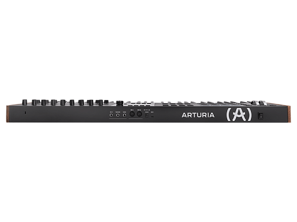 MIDI клавиатура [231632] Arturia [KeyLAB 61 MK3 Black] 61 клавиша, полувзвешенная механика, дисплей, 12 пэдов , 9 фейдеров, 9 поворотных регуляторов, 3 входа для подключения педалей, MIDI in/out, USB-C