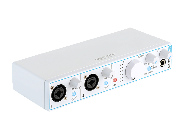 Аудиоинтерфейс USB [810132] Arturia [MiniFuse 2 White OTG] 24бит/192кГц