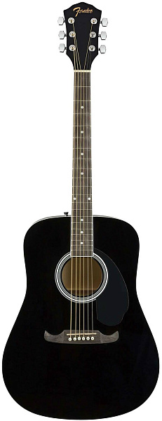 FENDER FA-125 BLACK - Гитара акустическая