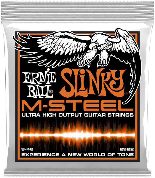 ERNIE BALL 2922 M-Steel Slinky Hybrid 9-46 - Струны для электрогитары