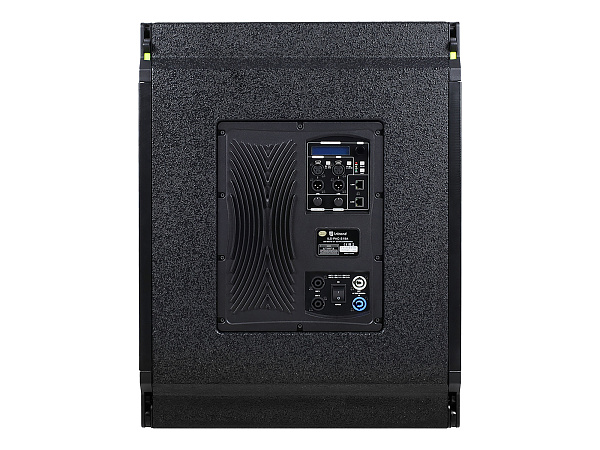 Сабвуфер Intrend [ILS-PAC-S18A-FC] линейного массива Pacific, активный, аналог + DANTE, 18", 30-200 Гц, SPL 135 дБ, 1200 Вт AES, 8 Ом. Цвет чёрный, корпус дерево. Поставляется во флайткейсе.