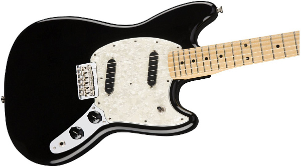 FENDER FENDER MUSTANG MN Black - Электрогитара