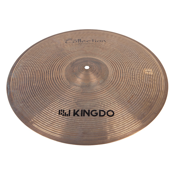 Тарелка крэш 16" [16" COLLECTION EXTREME CRASH] KINGDO [16" COLLECTION EXTREME CRASH] сплав B20, ручная работа, поверхность натуральная с проточкой