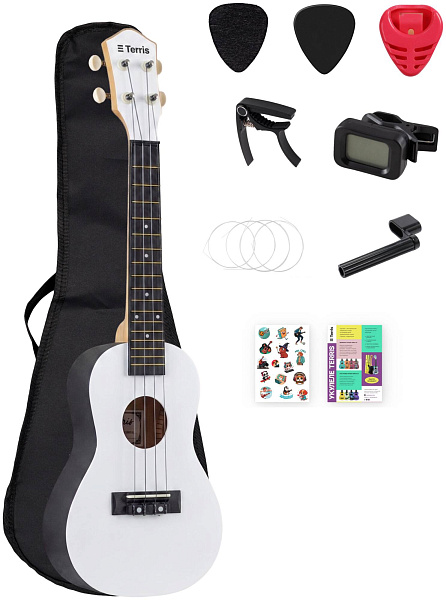 TERRIS PLUC-23 WH PACK - Укулеле комплект