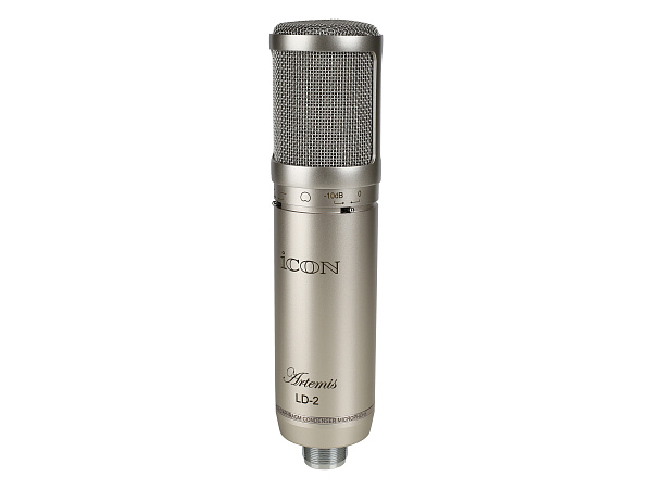 Микрофон конденсаторный Icon [Artemis LD-2] 20Hz-20KHz, -37dBV/Pa, 144dB, 48V