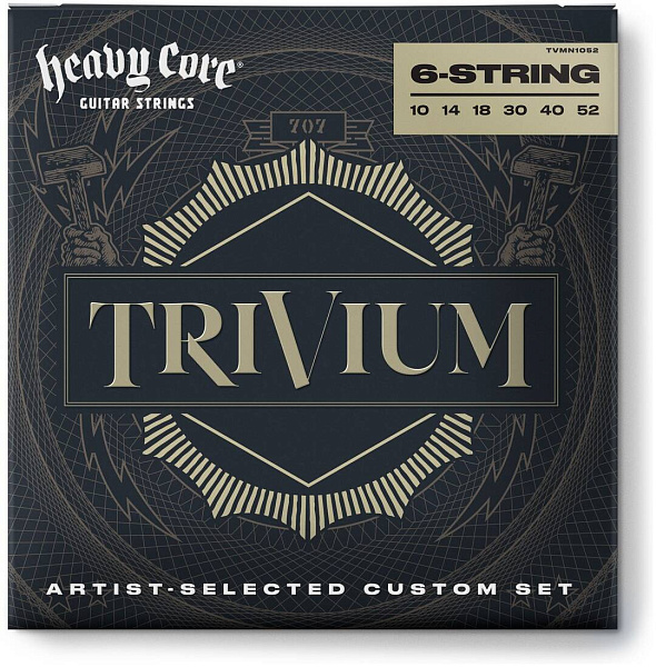 DUNLOP TRIVIUM EL NKL 10/52-6/SET TVMN1052 - Струны