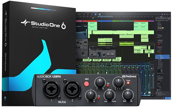 PRESONUS AudioBox 96 25th Anniversary Edition - аудиоинтерфейс USB 24бит/96кГц.