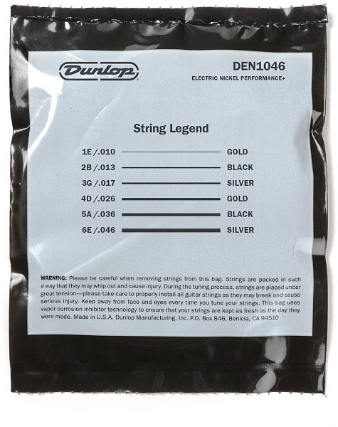 DUNLOP EG-NKL 10/46-6/SET DEN1046 - Струны