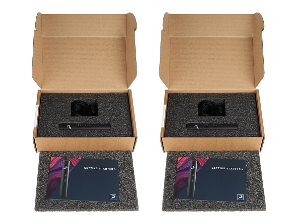 Пара микрофонов Antelope Audio [Edge Note Bundle] конденсаторные, диафрагма: 16,1 мм, кардиоида, 20 Гц - 20 кГц, уровень звукового давления: 146 дБ, соотношение сигнал-шум: 69 дБ (А), чувствительность: -42 дБ, 8 мВ/Па (+/-3 дБ), требования к питанию: фан