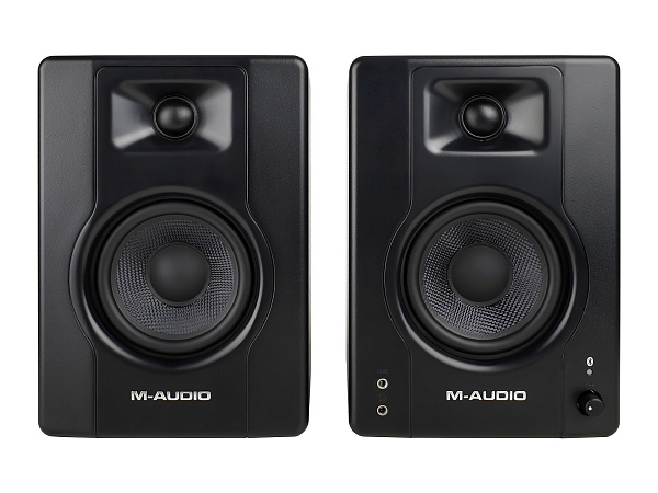Акустическая система [BX4PAIRBTXEU] M-audio [BX4 BT (пара)] (активный+пассивный), 2-х полосные, 25 Вт, 69-22000 Гц, 4,5"+1", входы: 2x1/4"линейный вход, 2xRCA линейный вход, Bluetooth