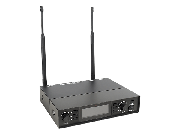 Микрофонная радиосистема Axelvox [DX800FK] UHF 650 - 758 MHz, подавитель обратной связи, цифровая модуляция, LCD дисплей, DSP, ручной микрофон - 2 шт.
