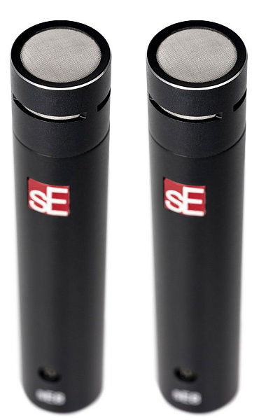 Микрофон конденсаторный sE Electronics [SE8 PAIR] подобранная пара, инструментальный, 20 Гц – 20 кГц, максимальное звуковое давление: 126/136/146 дБ, кардиоида, комплектация:  2 x микрофонных зажима (с резьбовыми адаптерами), 2 х ветрозащиты, стерео штан