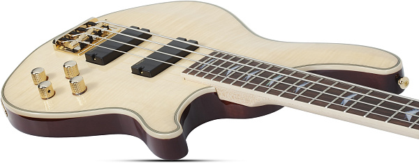 Бас-гитара SCHECTER [OMEN EXTREME-4 GNAT]  4-струнная, корпус: красное дерево, топ: стеганый клен, гриф: клен, накладка: палисандр, 24 лада, цвет Gloss Natural (GNAT)