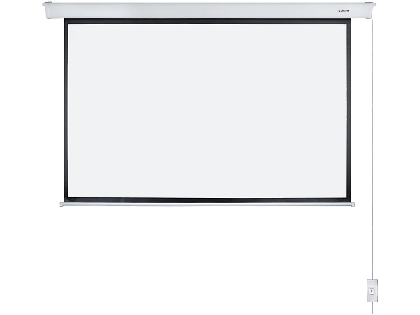[LMC-100132] Экран с электроприводом Lumien [Master Control] 225x300 см (раб.область 181х290 см) (135") Matte White FiberGlass черн. кайма сверху 40 см 16:10