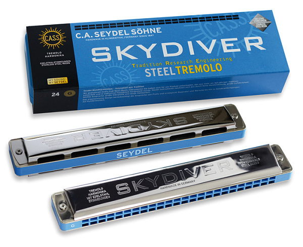 25480C Skydiver C Губная гармошка тремоло, Seydel Sohne