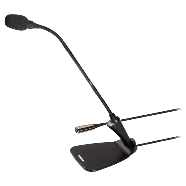Кардиоидный конденсаторый микрофон SHURE [CVG12D-B/C] на гусиной шее 30,5 см с настольной базой