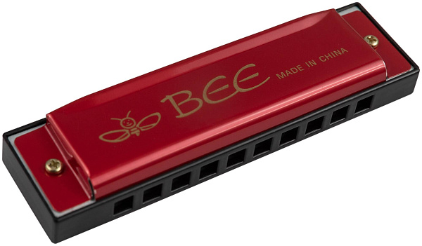 BEE DF10A-1 RED - Губная гармоника диатоническая