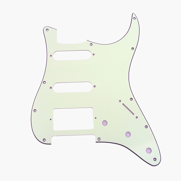 MX1149IV Пикгард для гитары Fender Stratocaster HSS, 3 слоя, слоновая кость, Musiclily