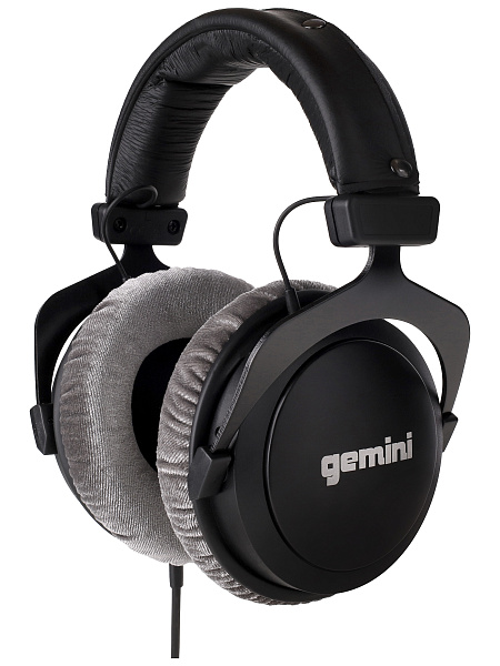 Наушники динамические [DJX-1000] Gemini [DJX-1000] мониторные, драйвер 53 мм, 5Гц - 30 кГц, сопротивление 80 Ом, длинна кабеля 1,5 метра