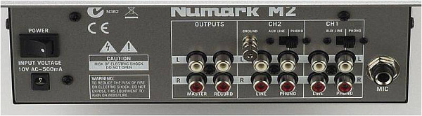 NUMARK M2, 2-канальный 10' микшер входы: 2-4 линейных/phono, 2 phono,...