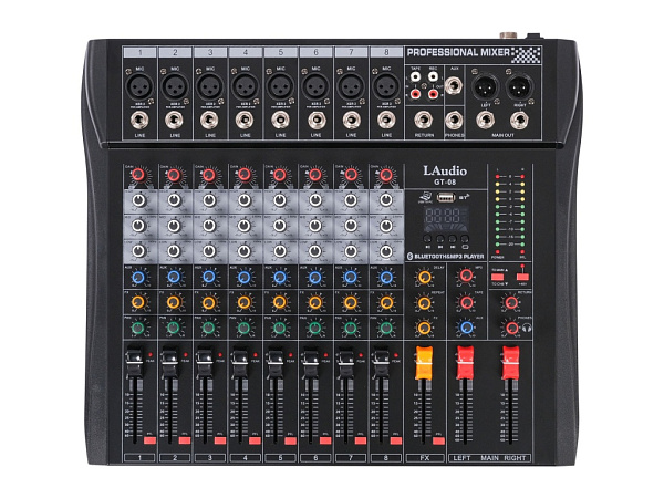 GT-08 Микшерный пульт, 8 каналов, серия PRO, LAudio