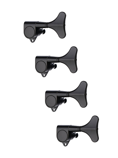 MHB-02-BK-4L Колки для бас-гитары 4л, черные, Metallor