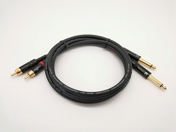 E57-2RCA-2J-0300-0 Кабель аудио 2хRCA-2хJack, 3м, ZZcable