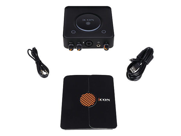 Аудиоинтерфейс USB [110313A2005] Icon [USolo Live] для стримов, АЦП/ЦАП: 24бит/192кГц, 20-20000 Гц, 108 дБ, S/N: -108 дБ, THD+N: -91 дБ, Combo XLR/TRS микр.вход / 2x1/4" TS лин. выхода, 1/4" TRS выход для наушников, USB-C
