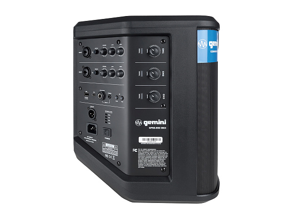 Акустическая система Gemini [GPSS-650 MKII] Активная, 2-х полосная, 50 Гц – 20 кГц, RMS/Peak 100/400 Вт, Bluetooth, TWS, EQ, Li-ion АКБ