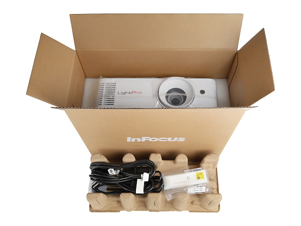 Проектор InFocus [IN0046SL] DLP, 4700 lm, WXGA, 30 000:1, 1.19~1.54:1, 2xHDMI 1.4, VGA in/out, Composite Video, 3.5mm in/out, USB-A(питание), RS-232, RJ-45, лампа 15 000ч.(ECO mode), 10W, 27дБ, 2,9 кг,  PJ-Link, БЕЛЫЙ