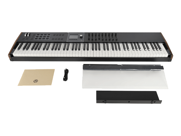 MIDI клавиатура [231642] Arturia [KeyLAB 88 MK3 Black] 88 клавиш, полновзвешенная с velocity&aftertouch, молоточковая механика Fatar