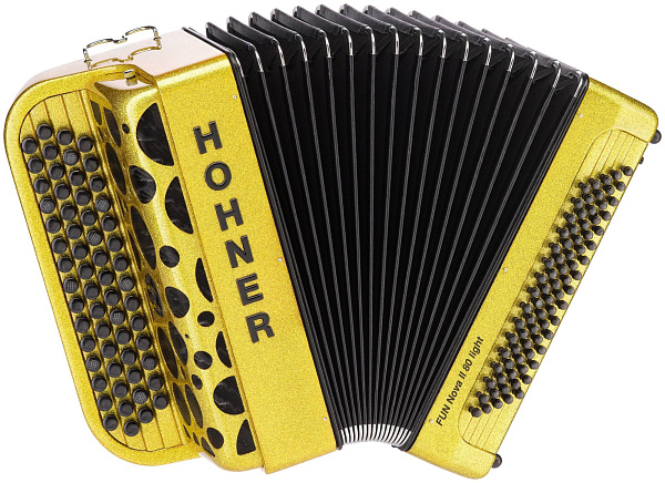 HOHNER Fun Nova II 80 light gold glitter (B-Stepped) - Баян