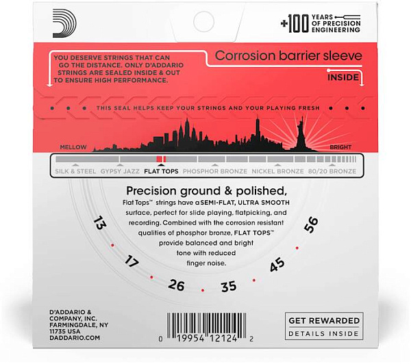 D'ADDARIO EFT 17 - Струны для акустической гитары
