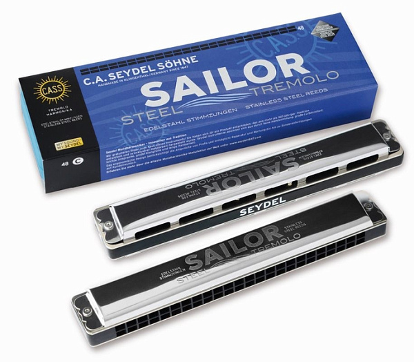 26484A Sailor Steel Am Губная гармошка тремоло, Seydel Sohne