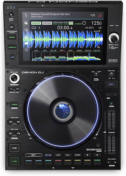 DENON DJ SC6000 PRIME - профессиональный DJ проигрыватель, 24 бит/96 кГц.