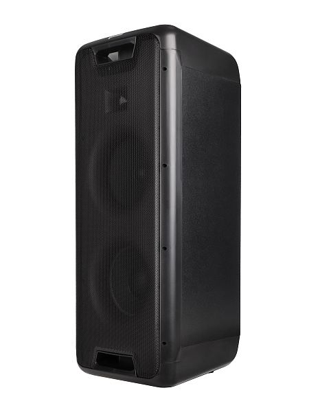 Акустическая система Gemini [GLS-880] Активная, 3-х полосная, DSP, RMS/Peak 100/1000 Вт, АЧХ 30-20000 Гц, Max SPL 98 дБ, динамики: 8" НЧ, 8" СЧ, 1" ВЧ, входы: 1/4" Guitar, 1/4" Mic, 1/8” AUX, USB, FM радио, Bluetooth, аккумулятор, подсветка