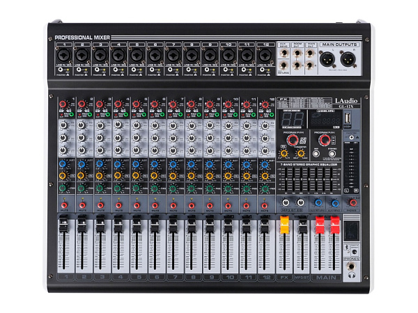 GL-12X Микшерный пульт, 12 каналов, серия PRO, LAudio